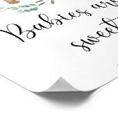 小さなテディベアベビーは汗ポスター ポスター (角)