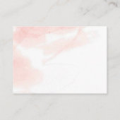 小さなテディベア花王女ピンクの水色 エンクロージャーカード (裏面)