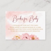 小さなテディベア花王女ピンクの水色 エンクロージャーカード (正面)