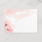 小さなテディベア花王女ピンクの水色 エンクロージャーカード (裏面)