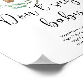 小さなテディベア言わないベビーポスター ポスター (角)