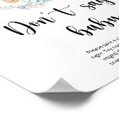 小さなテディベア言わないベビー ポスター (角)