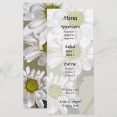 小さなデイジーが上を見上げて メニュー (正面/裏面)