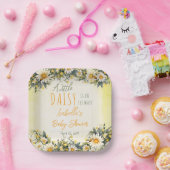 小さなデイジーが途中のフローラの赤ちゃんシャワー ペーパープレート (パーティー)