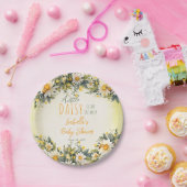 小さなデイジーが途中のフローラの赤ちゃんシャワー ペーパープレート (パーティー)