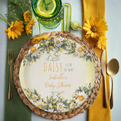 小さなデイジーが途中のフローラの赤ちゃんシャワー ペーパープレート