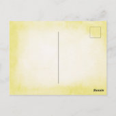 小さなデイジーが途中のフローラの赤ちゃんシャワー ポストカード (裏面)