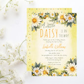小さなデイジーが途中のフローラの赤ちゃんシャワー 招待状