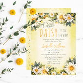 小さなデイジーが途中のフローラの赤ちゃんシャワー 招待状