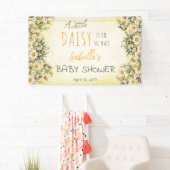 小さなデイジーが途中のフローラの赤ちゃんシャワー 横断幕 (インサイチュ)