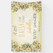 小さなデイジーが途中のフローラの赤ちゃんシャワー 横断幕 (縦)