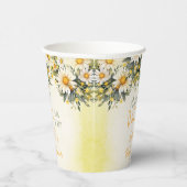 小さなデイジーが途中のフローラの赤ちゃんシャワー 紙コップ (右)