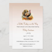 小さなトルコがやってくる 招待状、ありがとう 招待状 (正面/裏面)