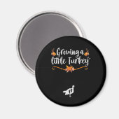 小さなトルコのかわいい妊娠を成長生まれたばかりの マグネット (正面/裏面)