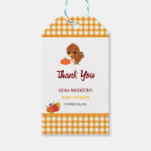 小さなトルコの秋感謝感謝ありがとう ギフトタグ (正面)