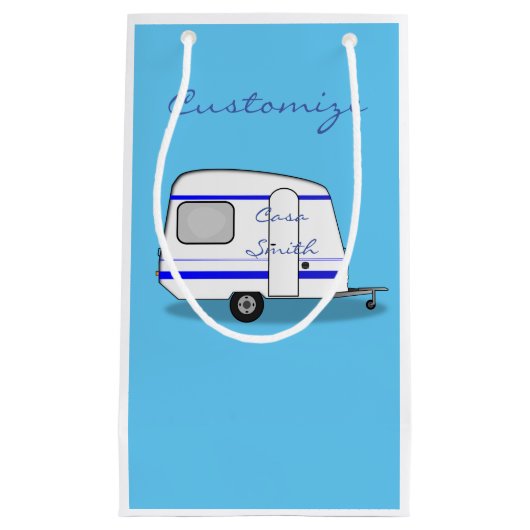 小さなトレーラーgypsy caravan Thunder_Cove色 スモールペーパーバッグ (正面)