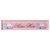 小さなトレーラーgypsy caravan Thunder_Cove色 デスクネームプレート (正面)