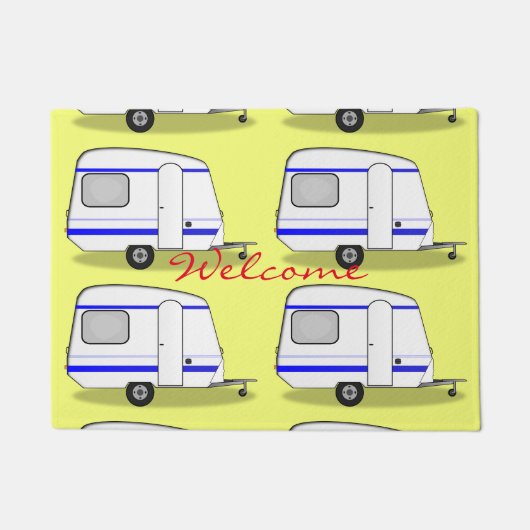 小さなトレーラーgypsy caravan Thunder_Cove色 ドアマット (正面)