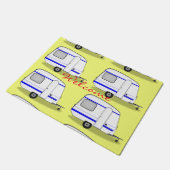 小さなトレーラーgypsy caravan Thunder_Cove色 ドアマット (アングル)