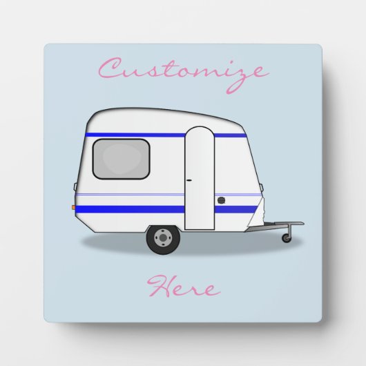 小さなトレーラーgypsy caravan Thunder_Cove色 フォトプラーク (正面)