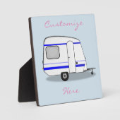 小さなトレーラーgypsy caravan Thunder_Cove色 フォトプラーク (正面)