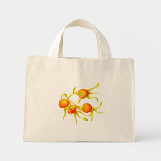 小さなトートに秋が訪れる(R) ミニトートバッグ (正面)