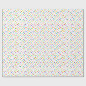 小さなドカラフルットの折り返し紙 ラッピングペーパー (フラット)