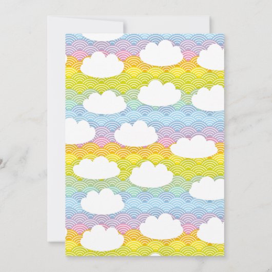 小さなドラゴンかわいい緑の男の赤ちゃんシャワー 招待状 (裏面)