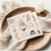 小さなドラゴンが赤ちゃんシャワーを浴びる スタンダードカクテルナプキン