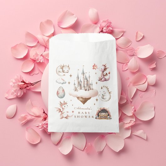 小さなドラゴンが赤ちゃんシャワーを浴びる フェイバーバッグ