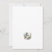 小さなドラゴンが赤ちゃんシャワーを浴びる 招待状 (裏面)