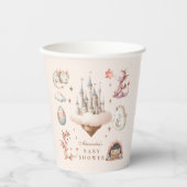 小さなドラゴンが赤ちゃんシャワーを浴びる 紙コップ (正面)