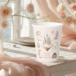 小さなドラゴンが赤ちゃんシャワーを浴びる 紙コップ