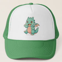 小さなドラゴンのチャームベースボールキャップ