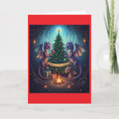 小さなドラゴンの巣からメリークリスマス シーズンカード (正面)