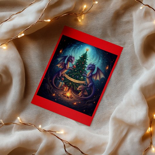 小さなドラゴンの巣からメリークリスマス シーズンカード