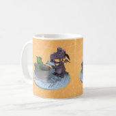 小さなドラゴンの生活: お風呂の時間 コーヒーマグカップ (正面左)