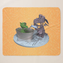 小さなドラゴンの生活:お風呂の時間 シェルパブランケット