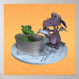 小さなドラゴンの生活:お風呂の時間 ポスター