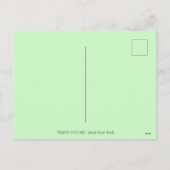 小さなドラゴン溶け&ショベル雪おもしろいかわいい シーズンポストカード (裏面)