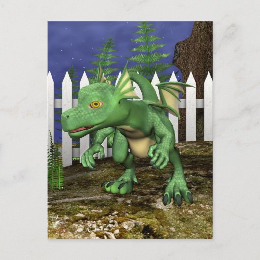小さなドラゴン ポストカード (正面)