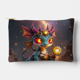 小さなドラゴン、大きなエネルギー - エンバー・クロックリング アクセサリーポーチ