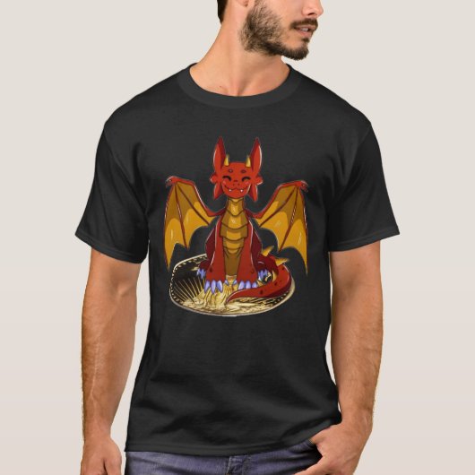 小さなドラゴン、小さな宝物庫。 Tシャツ (正面)