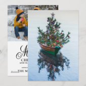 小さなドリーにクリスマスツリー シーズンカード (正面/裏面)