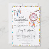 小さなドリームキャッチャーの赤ちゃんシャワー招待状 招待状 (正面)