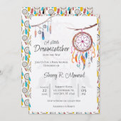 小さなドリームキャッチャーの赤ちゃんシャワー招待状 招待状 (正面/裏面)