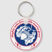 小さなドングリから強いカシが育つ キーホルダー (正面)