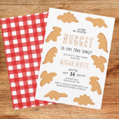 小さなナゲットカジュアル赤ちゃんシャワー 招待状