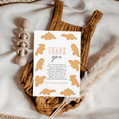 小さなナゲット赤ちゃんシャワー サンキューカード