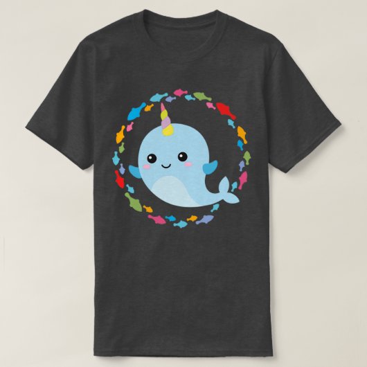 小さなナチュラルの一角獣 Tシャツ (デザイン正面)